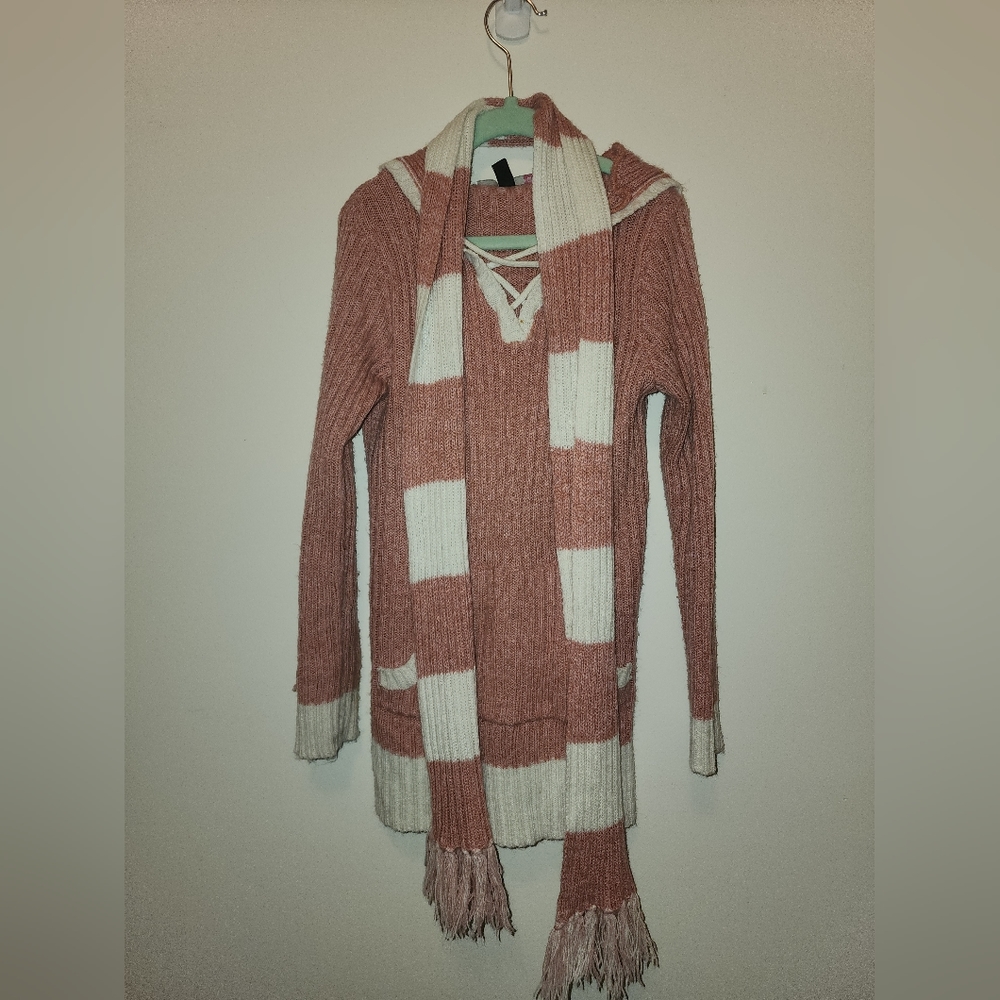 Hooded Sweater w/ matching Scarf